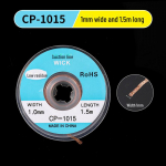 Vaskvasks&otilde;bralik vaskjoodisliin ja -padi jootmisjaamadele - 1,5 m pikkus, saadaval laius: 1.5, 2.0, 2.5, 3.0mm CP1015 desoldering wire