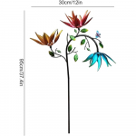 Metallist Aiavaiad Tuuleveskid Tuulep&ouml;&ouml;rleja P&ouml;&ouml;rleja, Mitmev&auml;rvilised Lilled Tuulep&ouml;&ouml;rleja, Rauast K&auml;sit&ouml;&ouml; V&auml;rviline Metallist Tuuleveski, Hoovi/V&auml;likaunistus mitmev&auml;rviline