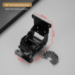 90&deg; iselukustuv kokkuklapitav hing: N&auml;htamatu positsioneeriv m&ouml;&ouml;blitugi koos topeltpiduriga haagissuvilatele.