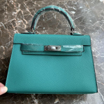 24 uus ehtsast nahast naiste kott peopesa mustriga mini 22CM25 kott h&otilde;bedane pandlaga k&auml;ekott &uuml;he &otilde;laga 25CM+1 shoulder strap with lock