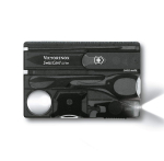 VICTORINOX Swiss Card Light L&auml;bipaistev Must &Scaron;veitsi Armee Nuga Multifunktsionaalne Kirjatarve Kirjatarvete Luup Pastapliiats LED-valgusti koos Philipsiga black