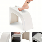 Multifunktsionaalne du&scaron;i jalatugi - Libisemiskindel, vastupidav taburet pedik&uuml;&uuml;ri ja manik&uuml;&uuml;ri jaoks, sisseehitatud hoiuruum, ideaalne vannitoas kasutamiseks beež