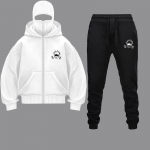 Jujutsu Kaisen Anime Kapuutsiga dressipluuside komplekt Integreeritud kahekihiline soe tuulekindel lukuga kapuutsiga dressipluus Y2k Vintage pusa Streetwear S