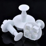3 tk / komplekt silikoonist fondant kooki kaunistav SugarCraft kolbl&otilde;ikur lille&otilde;ite vorm