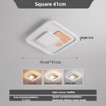 Luksuslik Kaasaegne Ruudukujuline LED-laevalgusti 3 v&auml;rvitemperatuuri valikuga. Premium disain magamistuppa, s&ouml;&ouml;gituppa, elutuppa, k&ouml;&ouml;ki. Diameter -41 cm