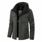 Suure suurusega puuvillane jakk Meeste vaba istmega puuvillase ja paksu puuvillase t&ouml;&ouml;r&otilde;ivaste jope kapuutsiga v&auml;limine komplekt 8XL