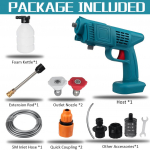 Juhtmeta k&otilde;rgsurvepesuri pihustusveep&uuml;stolid 10000mAh autopesusurvevee d&uuml;&uuml;side puhastusmasin Makita 18V aku jaoks Only machine