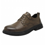 Kuumalt m&uuml;&uuml;davad meeste madalad kingad Kevad S&uuml;gis Moodsad Retro Oxford Kingad Meeste Nahast Vabaaja Kingad Lihtsad Mustad Paeladega 38 khaki