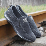 Meeste vabaaja jalan&otilde;ud Denim l&otilde;uend Meeste vabaajajalatsid Plimsolls hingavad meeste jalatsid Kevad s&uuml;gis tossud lamedad 39 hall v&auml;rv