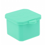 Silikoonist Bento Box maitseainekarpi kastmejagaja tass kaanega Ruudukujuline ristk&uuml;likukujuline maitseainete hoiukarp Korduvkasutatav laste l&otilde;unakarp