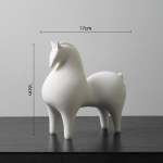 Tangma keraamilised kaunistused Hobune rikkuse edukaks meelitamiseks Loomak&auml;sit&ouml;&ouml; Kontori veinikapp Elutuba Loominguline t&ouml;&ouml;laua kaunistus A rich little Tang horse