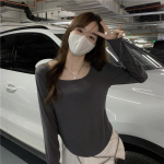 New Women's Slim Fit Irregular Long-Sleeve T-Shirt for Early Autumn 2023