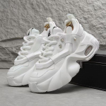 Meeste mustad vabaaja tossud, mugavad platvormkingad Meeste disainitud k&otilde;rgusega tossud meeste vabaajaspordijalatsid 39