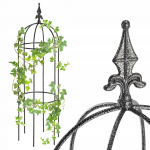 KADAX Aiaobelisk metallist Lillep&auml;rg 80 cm