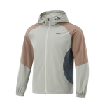 Li Ning Vabaaja Lahtine Tuulejakk Meeste &Uuml;ler&otilde;ivad Tolmuroheline Pruun-Muda AFDV067-2 XXL