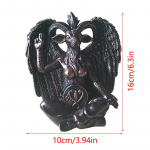Saatanlikits Baphometi kuju riputatav uksekoputi plaat seinakaunistus tahvel vaigust k&auml;sit&ouml;&ouml; usulised kaunistused skulptuur kodu dekoor