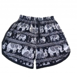 Elevandip&uuml;ksid L&uuml;hikesed P&uuml;ksid Laiad S&auml;&auml;red Pluss Suurus Reguleeritav Elastne K&otilde;rge V&ouml;&ouml;koht Pael Naised Mehed Unisex Tr&uuml;kiga Vabaaja Ranna Boheemlaslik Retro Vanaaegne XS