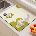 Diatom Mud kiiresti kuivav imav alusalus ja &auml;ravoolupadi k&ouml;&ouml;gi t&ouml;&ouml;pindade jaoks 50x60cm roheline