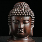 Loominguline Buddha kuju Puidust Sakyamuni Tathagata kujuke Buddha peakuju 1pc