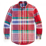 Polo Ralph Lauren Klassikaline sobivus Oxford ruuduline s&auml;rk Meeste s&auml;rgid Punane 710813021-013 S