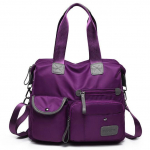 Nailonriidest suur k&auml;ekott Veekindel &otilde;lakott 34cm*30cm*13cm lilla