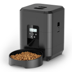 Tuya WIFI Laetav Automaatne S&ouml;&ouml;tur Roostevabast Terasest Induktsiooniga Lemmikloomade Vee purskkaev Nutikas Lemmiklooma Toidu dosaator 1pcs Pet Feeder Button Black