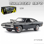 1:24 Uus Challenger 1970 Kiire ja Vihane 7 Sulamist Automudel Valatud M&auml;nguasi Heli ja Valgusega S&otilde;iduki Dekoratsioon Kaunistused Laste Kingitus must