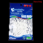 50/100 tk/partii &uuml;hekordseks kasutamiseks m&otilde;eldud hambaniit hambavaheharja hambapulgad 50PCS