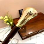 Antiikstiilis Viktoriaanlik Vanaaegne Disainer Messingist K&auml;epidemega Kepp Puidust Jalutuskepp M aero