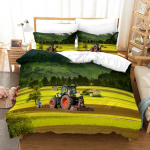 Traktori Voodipesukomplekt 3D-tr&uuml;kk P&otilde;llumajandust&ouml;&ouml;riist K&auml;rry Kodu Dekoratsioon Padjap&uuml;&uuml;r Tekikott Armas Kingitus Perele ja S&otilde;pradele 135x200cm