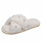 Talvemood naistele kodu siseruumides vabaaja sussid Naistele pl&auml;tud kohevad kingad Ristikujundusega liugused Naistele soojad pl&uuml;&uuml;sis sussid 36-37(Fit 35-36)