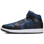 Air Jordan 1 Mid SE Split - French Blue Naiste tossud Must Valge DR0501-401 39