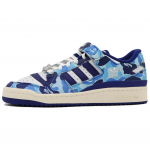 BAPE x adidas Forum Low 84 30. aastap&auml;ev - Sinised Unisex tossud Pilvevalge Tarnija v&auml;rv Mahevalge ID4772 40⅔