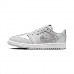 Air Jordan 1 Retro Low OG PS Metallik H&otilde;be Laste Tossud Hall Neutraalne Hall Valge FQ5436-002 28