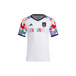 Adidas Austin Fc Pride Eelm&auml;ngus&auml;rk T&auml;hekiri &Uuml;mmargune kaelus V&auml;rviplokk L&uuml;hike varrukas T-s&auml;rk Meeste Topid Valge IN9203 L