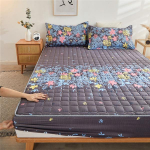 Tepitud madratsikatte tr&uuml;kkimine libisemiskindel Paigaldatud voodilina tolmukaitsekate Paks voodilina voodilina ilma padjap&uuml;&uuml;rideta 200x220cm Only Sheet