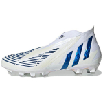 Adidas Predator Edge+ &Uuml;marotsaline libisev AG (Kummist l&uuml;hikesed trukid) Vastupidavad Jalgpallikingad Meeste Jalgpallikingad Valge Sinine GZ4647 40