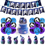 44 tk Hundi s&uuml;nnip&auml;evapeo kaunistuste hulka kuulub ka Banner Cake Topper Balloon