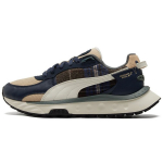 Puma Wild Rider Kangast kihiline nahast ruuduline spordijalatsid madala s&auml;&auml;rega vabaajajalatsid Unisex tossud Sinine 384186-01 37