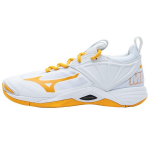 Mizuno Momentum Wave 2 Polsterdus Mugav P&otilde;rutuskindel Libisemisvastane Vastupidav Madala S&auml;&auml;rega Treeningjalatsid Unisex toss Valge Kollane V1GA211254 46