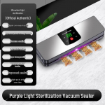 Juhtmevaba automaatne vaakumpakendaja toidu s&auml;ilitamiseks ja pakendamiseks Machine Only [No Textured Bags]