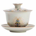 Ru Ahi Sancai Kauss Kaasga Hiina K&otilde;rgekvaliteediline Keraamiline Teekauss Kung Fu Tee Komplekt Kauss Kaasga Tass Kerge Luksus &Uuml;ksik Teekann