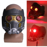 Cosplay Star Lord LED-kiiver Lateksmask Infinity War Peter Jason Quill LED-mask Superkangelase Rekvisiidid Halloweeni Pidu as the picture-