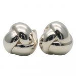 Used TIFFANY&Co. Pierce Knot Earrings ball Silver925 6.9g Silver Accessories