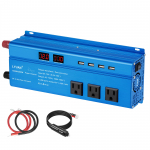 LVYUAN Siinuslaine Inverter 12V 1000W MAX 2000W DC 12V AC 100V Muundamine AC Pistikupesad x USB Pistikupesad x 4 Auto Inverter P&auml;ikeseenergia Tootmine Katastroof