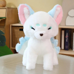 38cm Simulatsioon Paks Valge &Uuml;heksa Saba Rebane Pl&uuml;&uuml;sist M&auml;nguasi T&auml;idisega Rebane Loom K&otilde;rge Kvaliteet Gumiho S&uuml;nnip&auml;evakingitus M&auml;nguasi Kodu Dekoreerimise M&auml;nguasi 38cm sinine