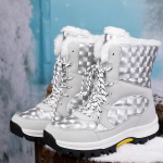 Snow Boots Plush soojad poolsaapad naistele Talvekingad Veekindlad saapad 42 hall