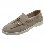 Kevadine Jalutusk&auml;ik Mokassiinid Naiste Lamedad Kingad Retro Suede Nahk Tutt Metallist Sisse libistatavad Laisad Kingad Mules S&otilde;idukingad Vabaaja Mokassiinid 35 aprikoosi
