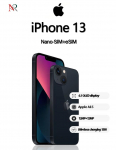 Renoveeritud Apple iPhone 13 nutitelefon Nano-SIM+eSIM-iga 256GB must