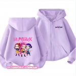KPop Deemonik&uuml;ttide Lukuga Kapuutsiga Kampsun Multifilm T&uuml;drukute Mantel Mood &Otilde;hukesed Riided Lilla S&uuml;gis Kapuutsiga Jakk Laste Anime Pusakink 110
